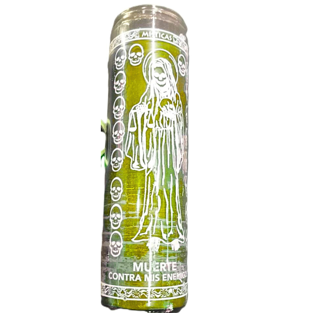 Veladora Santa Muerte Amarilla